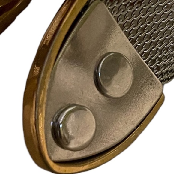 Vintage flexible metal mesh belt with Brass Flower‎ & Other Decorative Elements main image 9